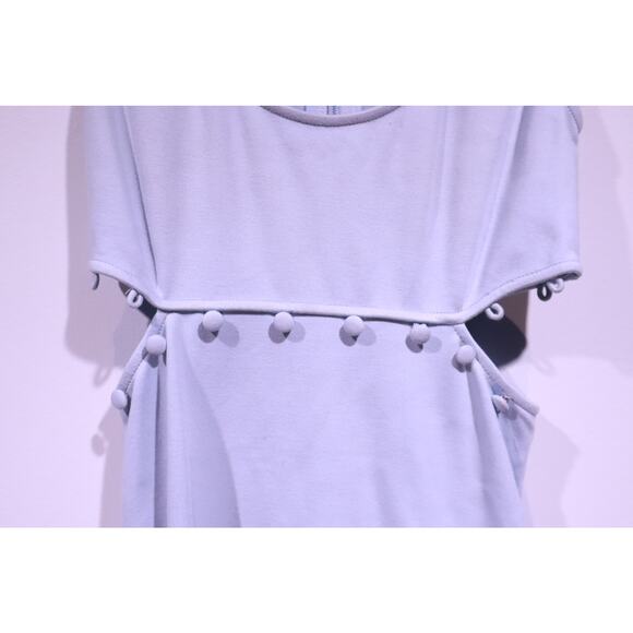 HOURS by Revolve Light Blue Cut-Out Dress with Button Detail & Leg Slit – XS - Picture 4 of 8